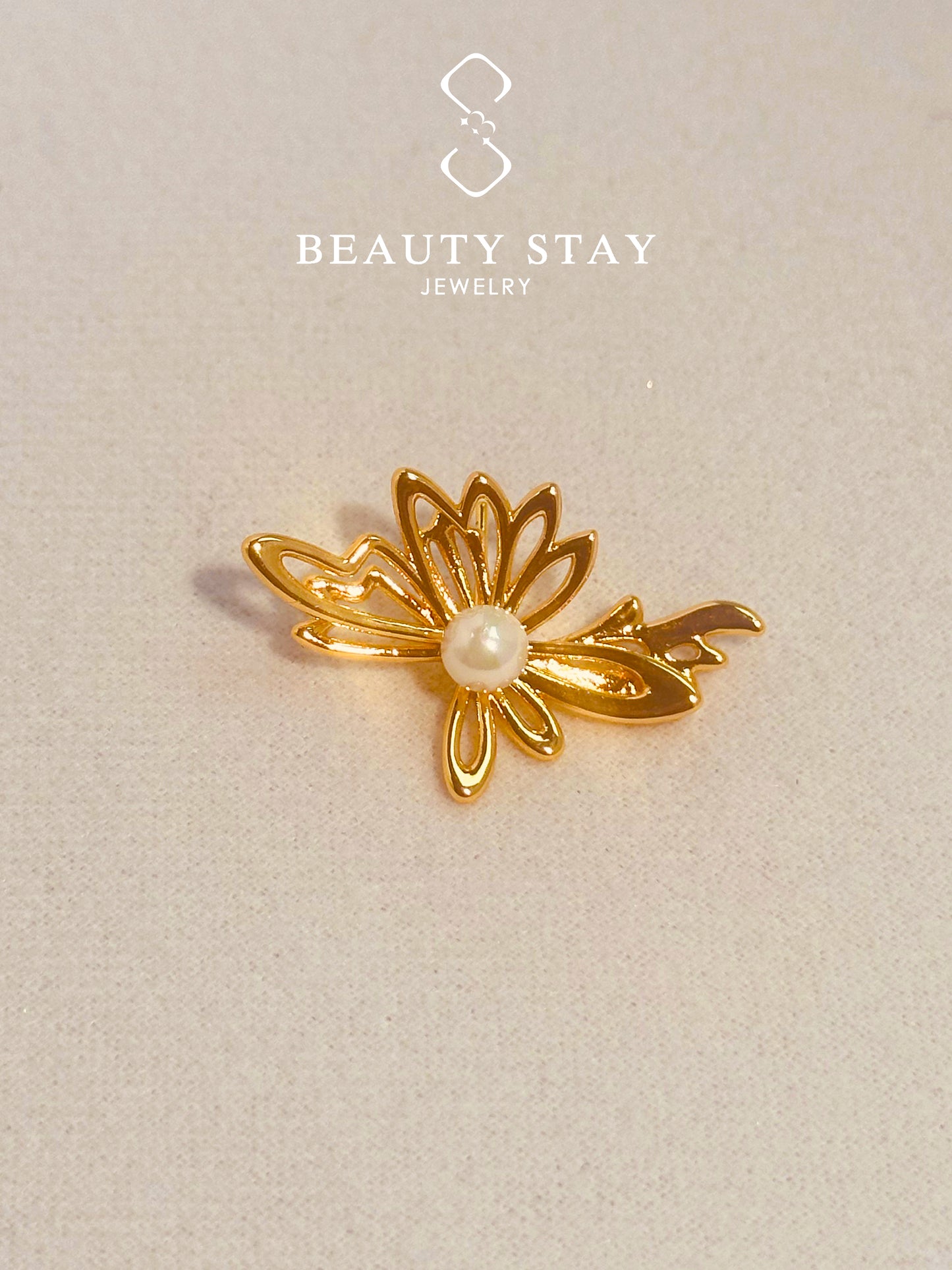 Gold plated versatile earrings-Flower