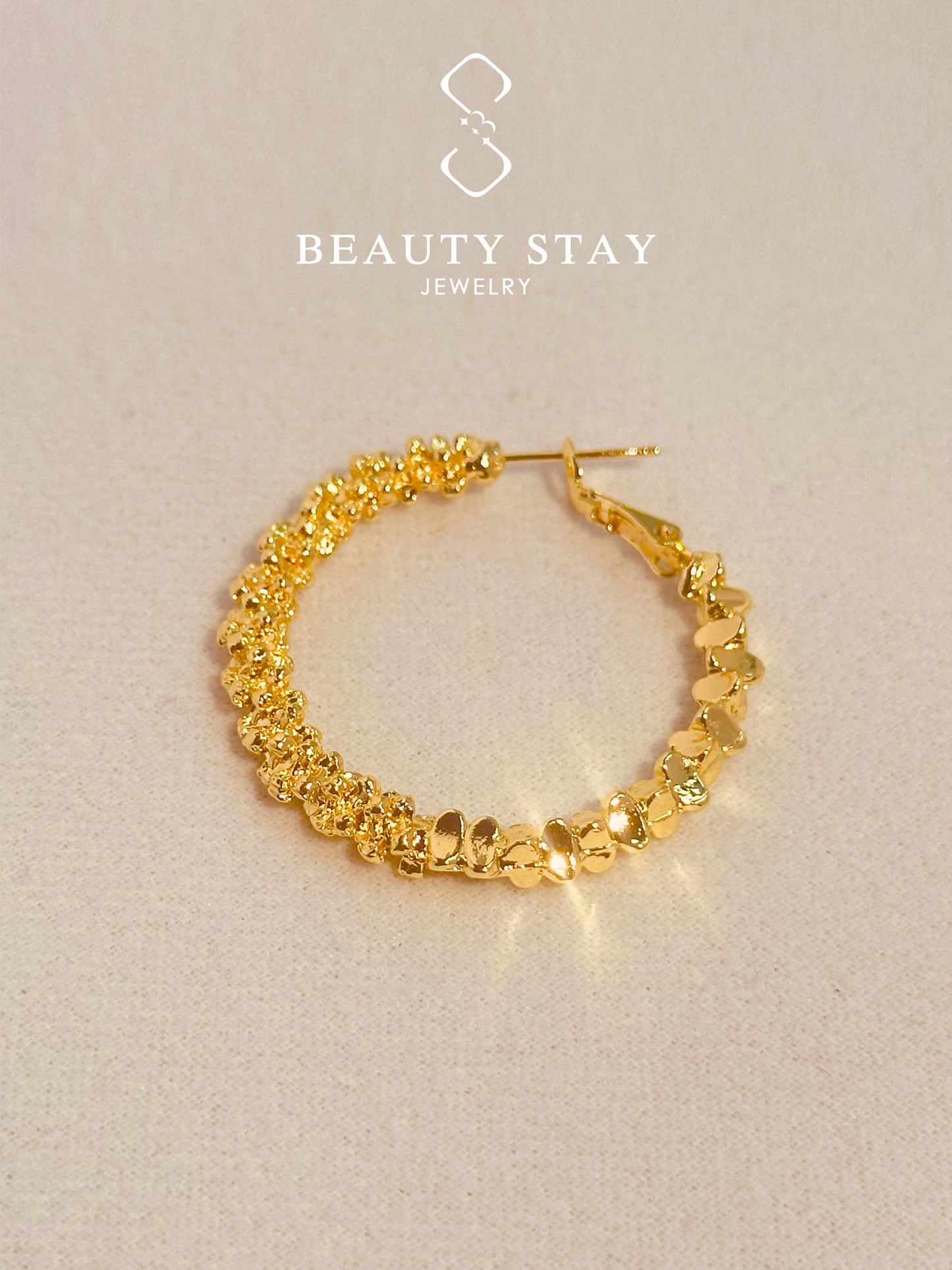 Gold plated versatile earrings